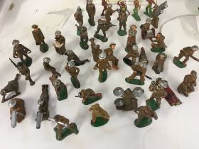 A collection in excess of 40 model figures mainly