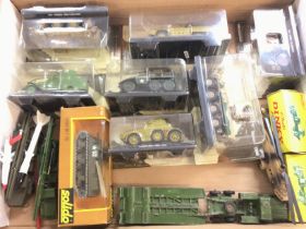 A Box Containing DeAgostini Military Models. A Box