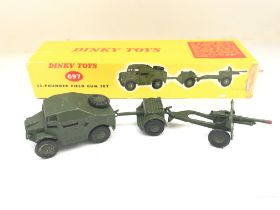 A Boxed Dinky Toys 25- Pounder Field Gun Set. #697