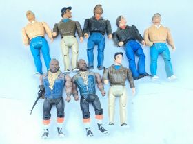 A Collection of The A-Team Figures including Facem