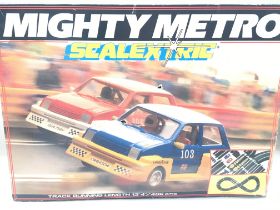 A Boxed Scalextric Mighty Metro Set.