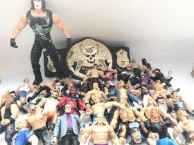 A Box Containing loose WWE Figures. NO RESERVE