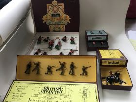 Collection of four boxed sets of Britain military