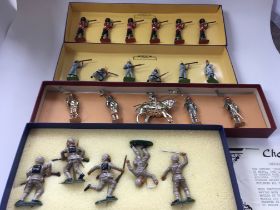 A collection of 4 boxed sets of Toy Soldiers by Br