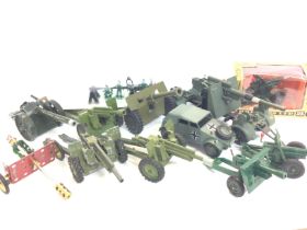 A Collection of various Military Diecast and a Box