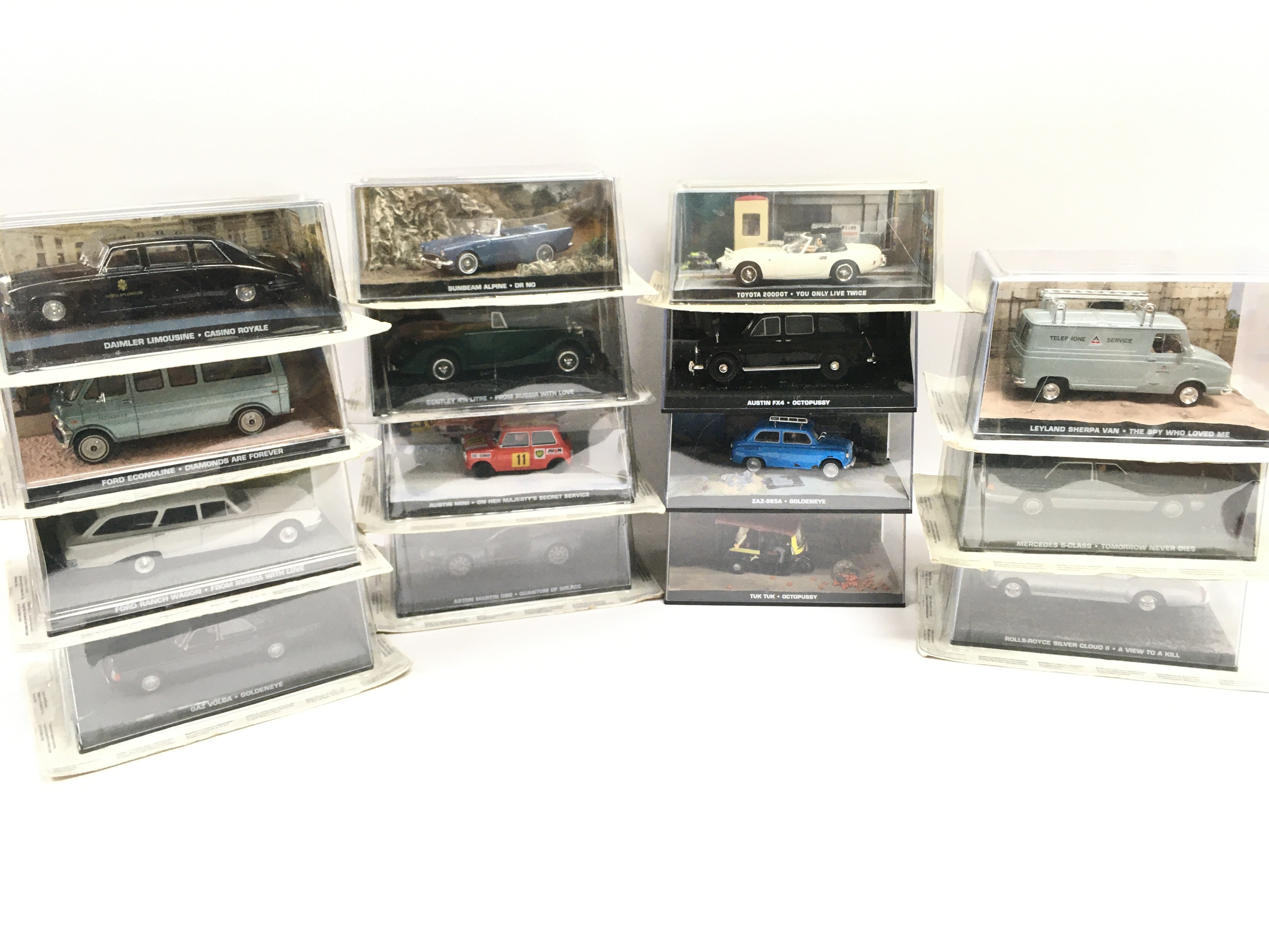 A Collection of James Bond Diecast Vehicles. No Ma