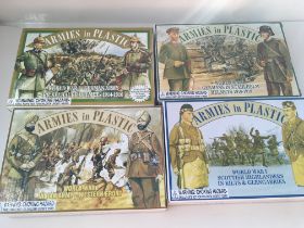 A Collection of 4 boxed Armies In Plastic from WW1