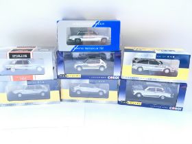 A Collection of 7 Crome Corgi. Lledo Collectors Cl