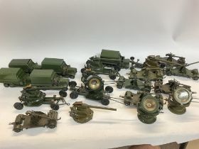 A Collection of Britains an Dinky Military Diecast