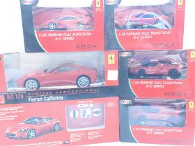 5 X Boxed Remote Controlled Ferraris by Mix R/C an