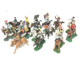 A Collection of Vintage Britains Mounted Figures.