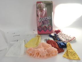 Boxed Barbie Party Pink 1987 plus an additional 7