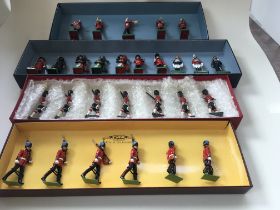 A collection of 4 x Boxed Britain Toy Soldiers fea