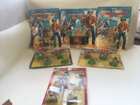 A collection of 5 sets of Britains Wild West sets