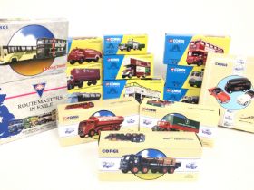 A Collection of Boxed Corgi Classics including Bus