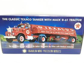 A Boxed Franklin Mint Texaco Tanker With Mack B-61