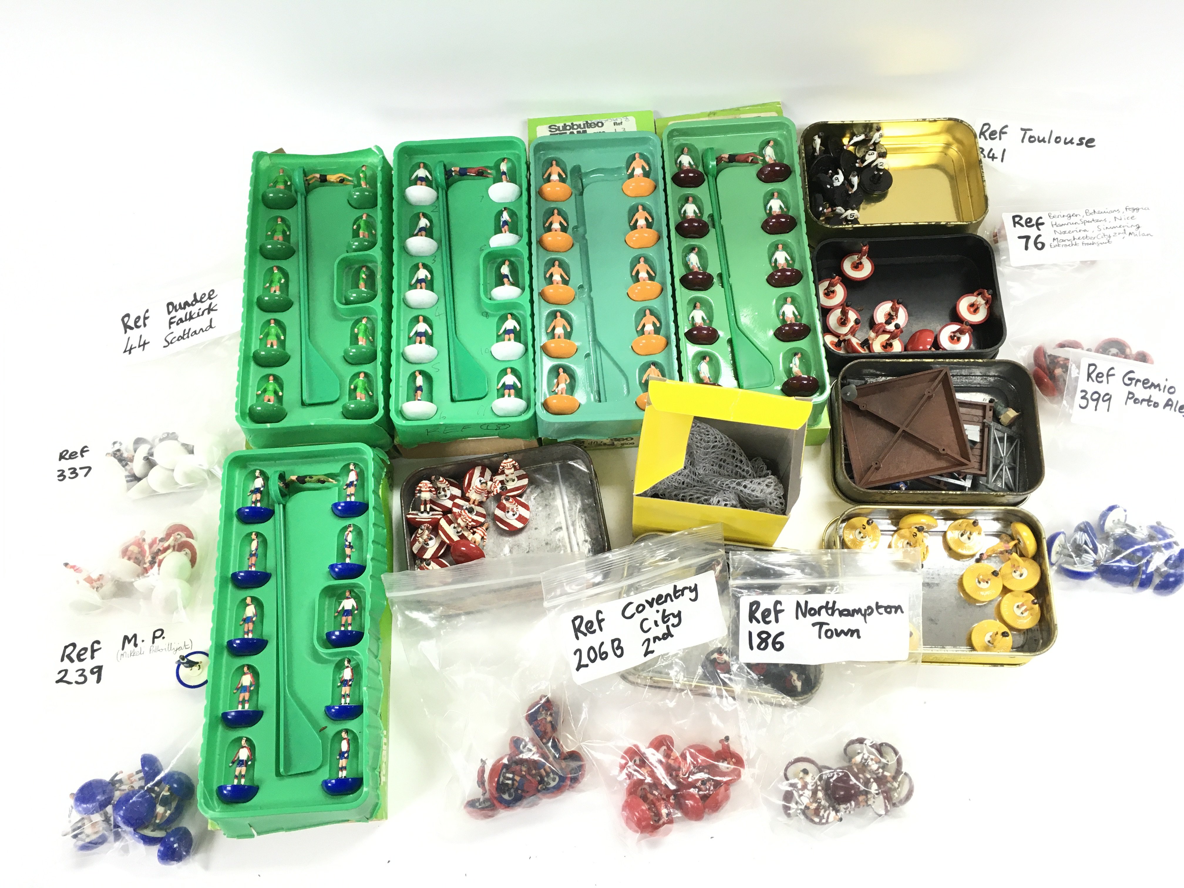 A Collection of Loose and Boxed Subbuteo Teams.