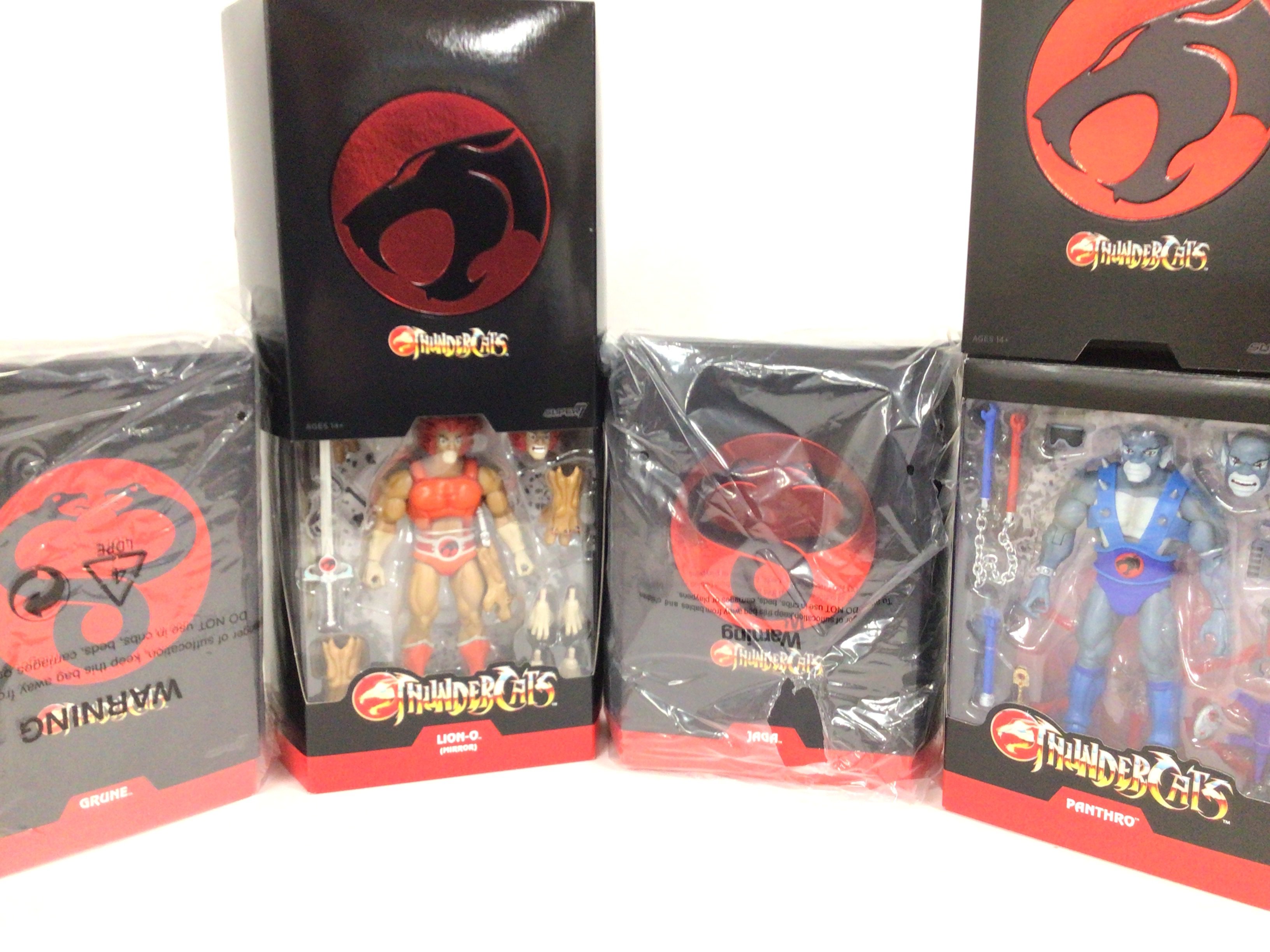 4 X Boxed Super 7 Thundercats Figures. Including G