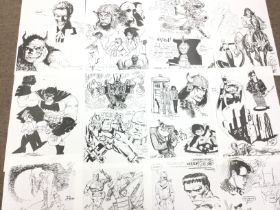 A U.K. Comic Art Convention 1986 Portfolio-12 Loos