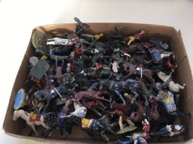 A collection of metal soldiers by various makers a