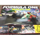 A Boxed Scalextric Formula One Set. 1992 Tyrell an