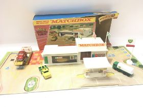 A boxed Vintage Matchbox G-1 Service Station Super