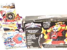 A Collection of Japanese Power Rangers toys Boxed.