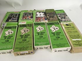 A collection of 10 boxed Subeteo football teams.