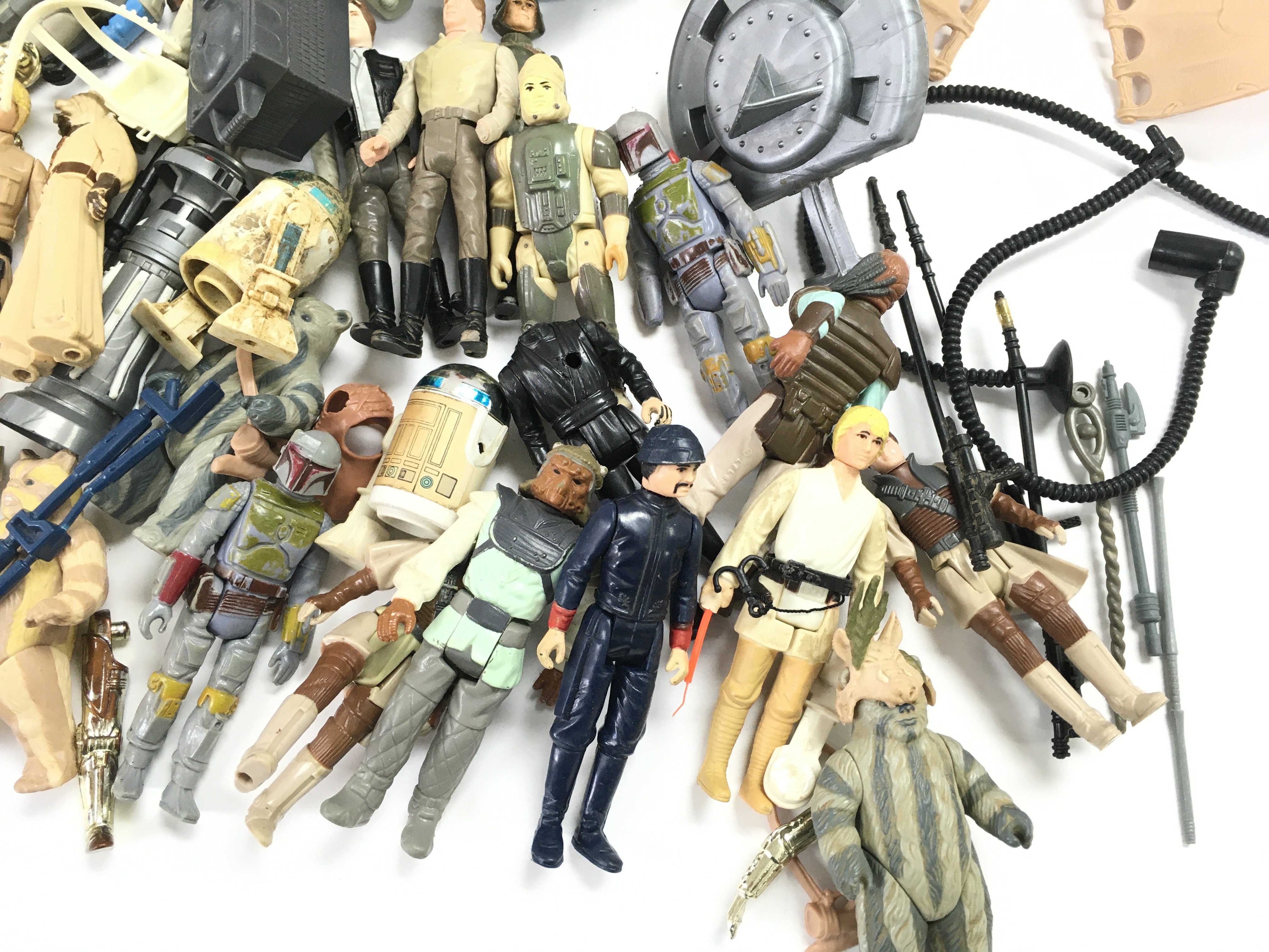 A Box Containing Vintage Star Wars Figures. A Boxe - Image 2 of 7