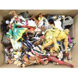 A Box Containing a Large Collection of Marvel Figu