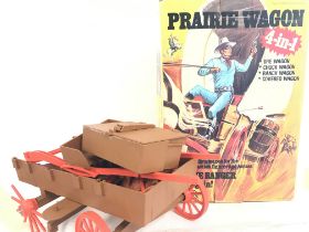 A Boxed Marx Toys Prairie Wagon from the Lone Ranger. Pats Missing Broken. NO RESERVE