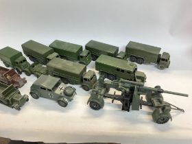 A Collection of Dinky Toys Some Playworn all Milit