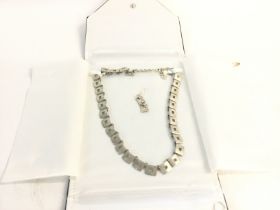 Sterling silver collar necklace. No reserve