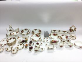 A collection of royal Albert old country rose item
