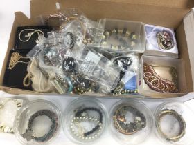 A box of costume jewellery. Shipping category B. NO RESERVE.