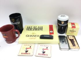Small selection of Guinness related items includin