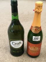 Croft original sherry and bucks fizz