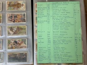 6 albums of various cigarette cards.