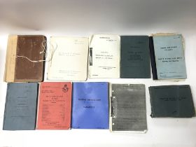Collection of Royal Air Force pilot notes and flig