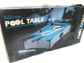 Boxed game of tabletop pool