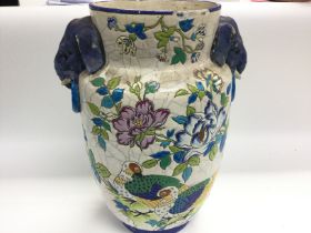 A circa 1920s Belgian vase. 40cm tall by 33cm wide