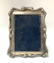 A hallmarked silver photo frame.