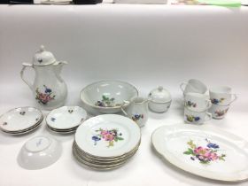 A Kaiser tea set with floral design.