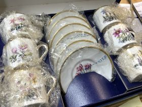 Boxed Royal Worcester set including plates and cup