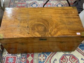 A vintage camphorâ€™s wood chest. 98cm x 49cm x 50