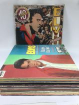 A collection of mainly Elvis Presley LPs including a pink vinyl '40 Greatest' 2LP. Shipping category