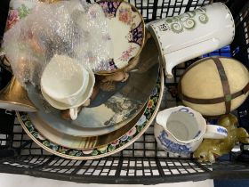 A collection of ceramics including plates, Italian