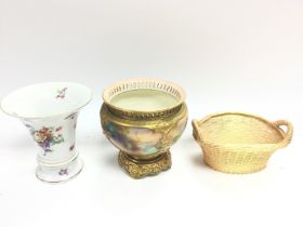 Two items of Royal Worcester and one other. No reserve.
