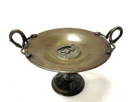 A small Bronze Tazza with stork and serpent decora