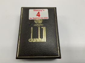 A boxed vintage gilt metal Dunhill lighter. (A)